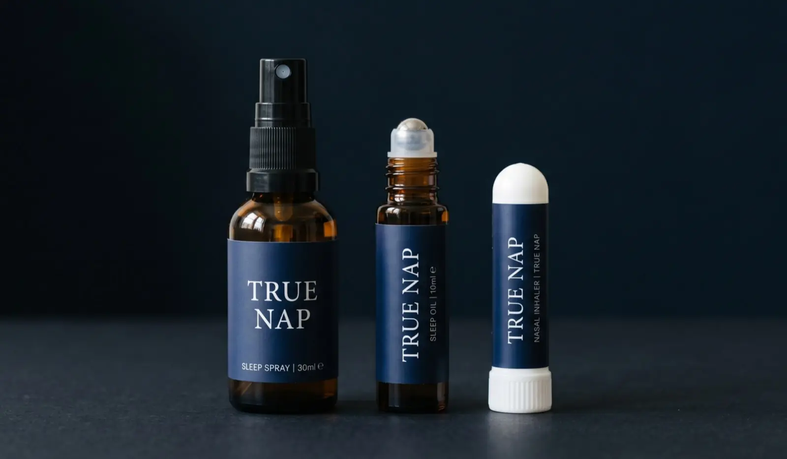 Línea TRUE NAP: sleep spray, aceite roll-on e inhalador